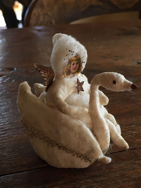 Spun Cotton Ornament By Susanne Uhsemann Antique Christmas Art Dolls