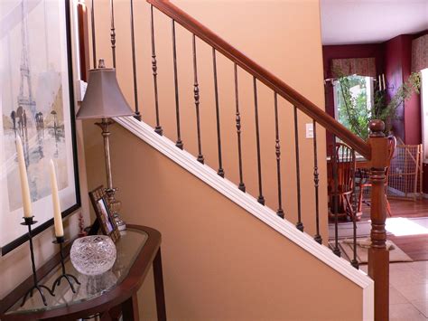 The architectural series spiral stairs offer a modern, sleek look to satisfy those with even the most discriminating design taste. Good Staircase Spindles Metal #2 - Modern Stair Railings Interior ... | Iron balusters, Wrought ...