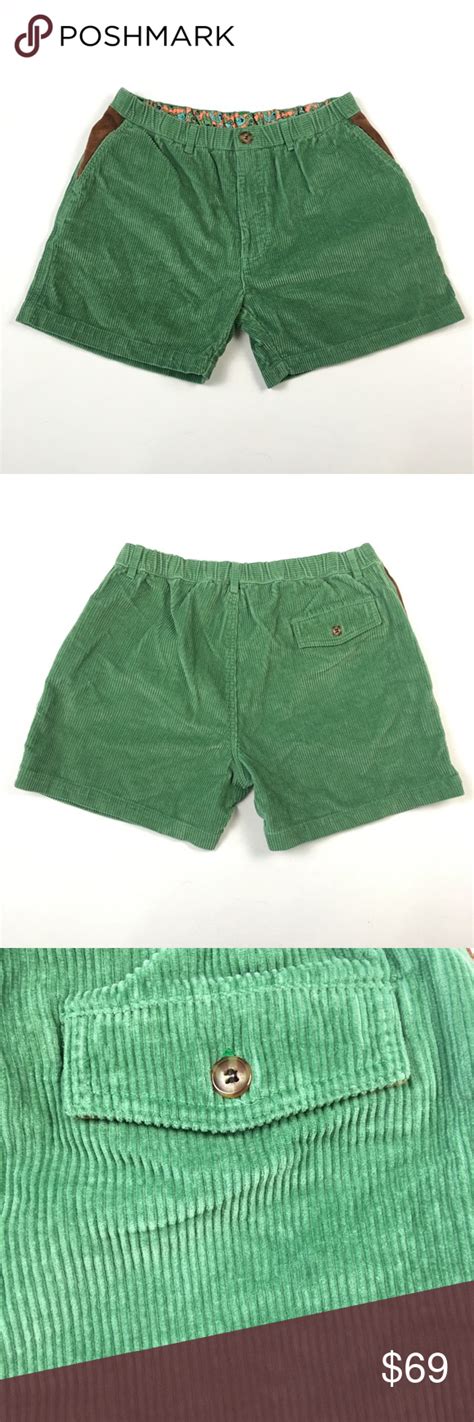 Chubbies Mens 55 Short Shorts Green Small Medium Clothes Design