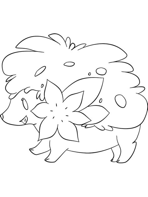 Shaymin Pokemon Coloring Pages