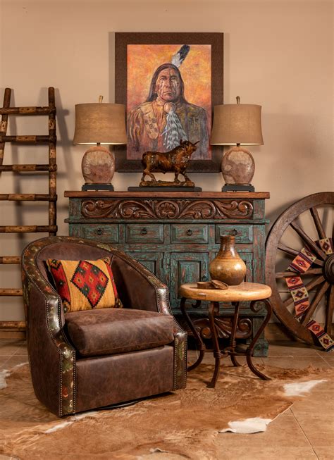 Aster Swivel Chair By Adobe Interiors Southwestern Home Decor Adobe