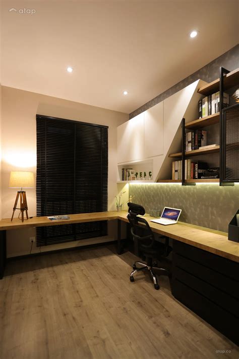Modern Retro Study Room Condominium Design Ideas And Photos Malaysia