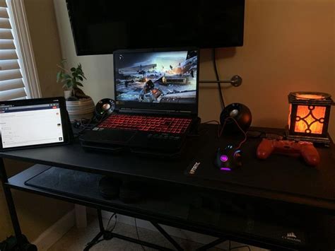 Gaming Desk Setup With Acer Nitro 5