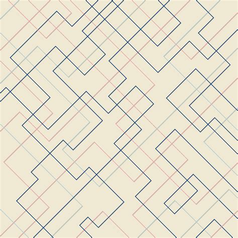 Abstract Geometric Pattern Thin Linear Square Shape And Rectangle