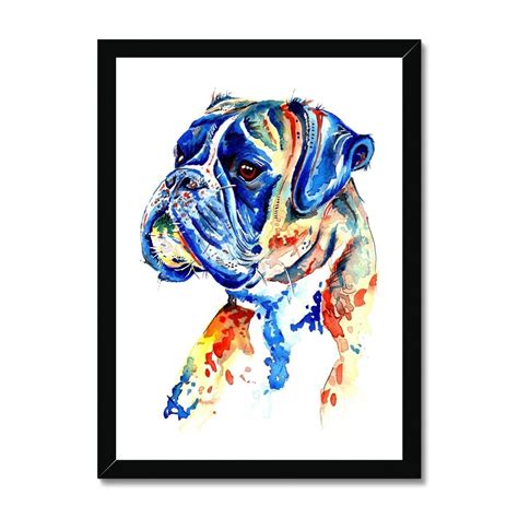 Boxer Dog Framed Prints Handsome Boy In 2021 Dog Frames Poster
