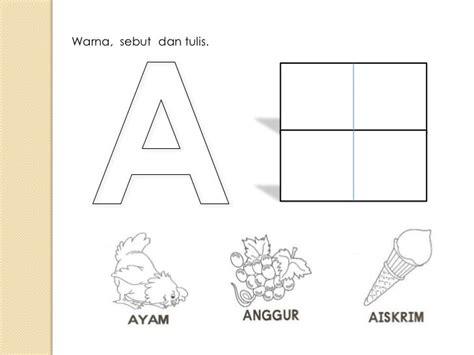 Lembaran Kerja Belajar Menulis Abc Prasekolah