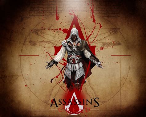 Fond Décran Illustration Jeux Vidéo Anime Rouge Assassins Creed