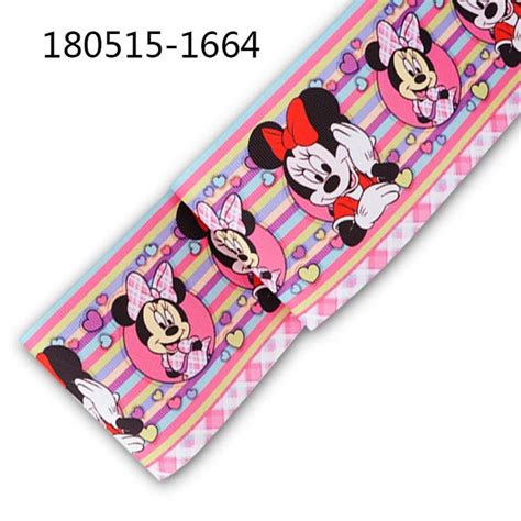 3 Disney Ribbon Cute Disney Ribbon With Mickey Mouse And Etsy