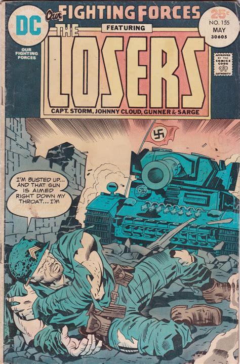 Our Fighting Forces No 155the Losers May 1975 Comic By Jack Kirby