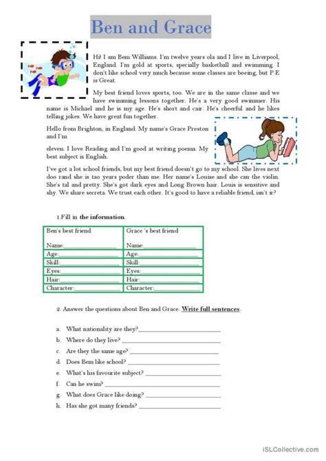 Hobbies And Sports Reading For Detai English Esl Worksheets Pdf And Doc