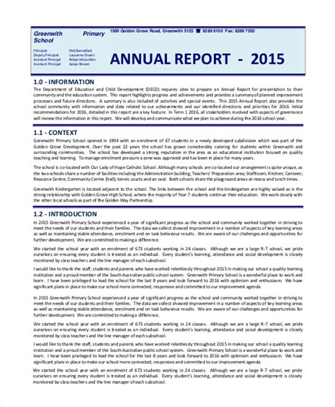 FREE 26+ Annual Report Samples in MS Word | PDF | Pages | Google Docs