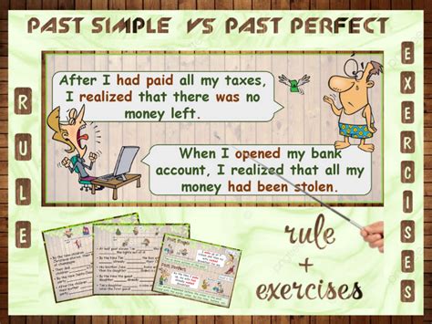 Esl Past Perfect Vs Past Simple Powerpoint Rule Exercises Teaching Resources