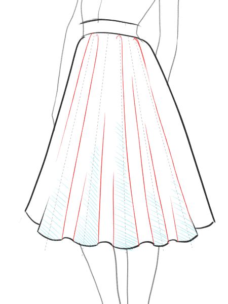 Drawings anime high wasted skirts. How to draw a flared skirt | Drawing anime clothes, How to draw skirt, Drawing clothes