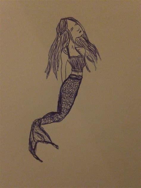 Mermaid Art Mermaid Humanoid Sketch