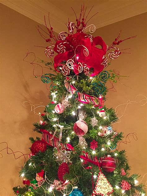 Christmas Tree Topper Ideas With Ribbon