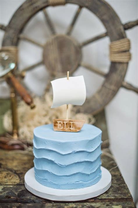 Nautical Smash Cake Ideas