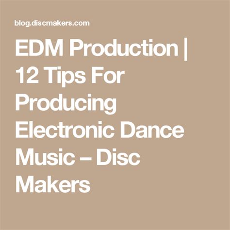 How To Produce Electronic Dance Music Electronic Dance Music 2020