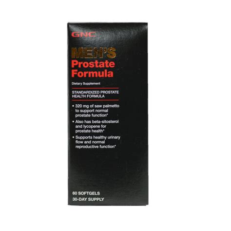 gnc men s prostate formula 320mg 60 softgels for sale online ebay