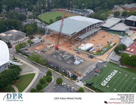 Indoor Athletic Facility Monthly Aerial Photography University Architects