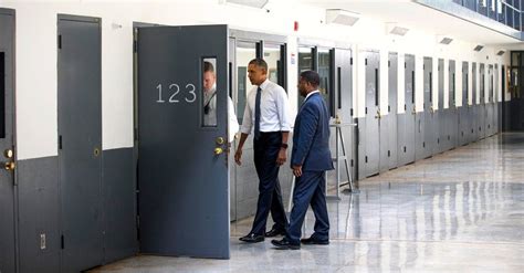 Obama In Oklahoma Takes Reform Message To The Prison Cell Block The