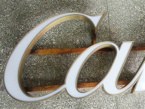 Brushed Stainless Steel Letters