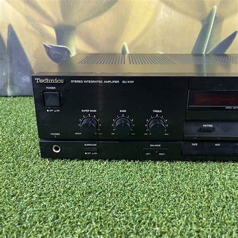 technics su x101 integrated stereo amplifier black phono fully working separate ebay