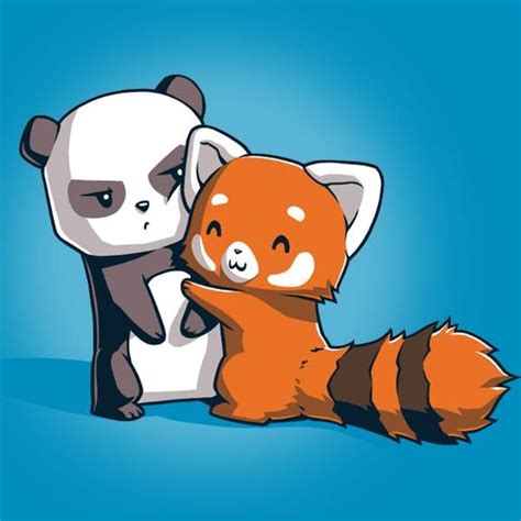 Panda Hug Tee Cartoon Panda Cute Animal Drawings Panda Hug