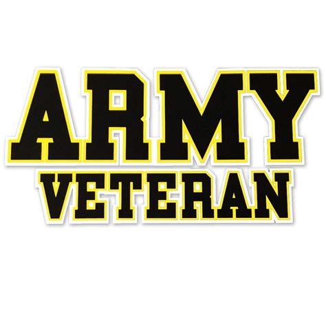Army Veteran Decal Army Veteran Veteran Military Signs