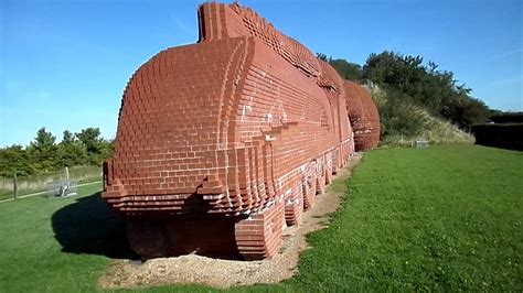 Train A Brick Sculpture By David Mach Darlington England Youtube