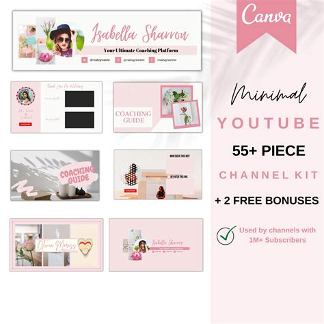 Blush Pink Youtube Banner Youtube Channel Art Youtube Template