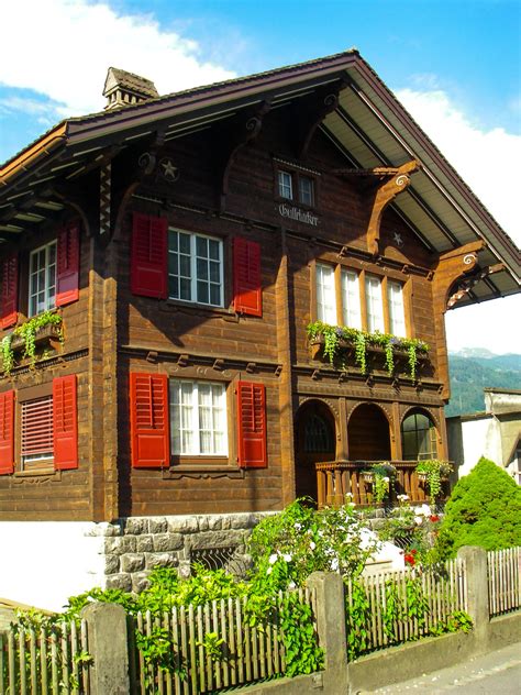 Old Country Chalet Near Sarganz Switzerland Swiss Chalet Chalet