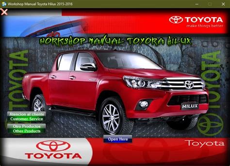 Manual De Taller Y Reparacion Toyota Hilux 2015 2016 Toyota Hilux
