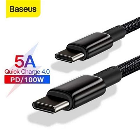 Jual Baseus Tungsten Gold Usb C To C W A Cable Super Fast Charging