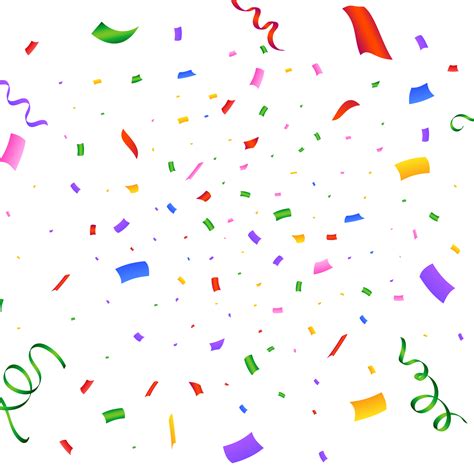 Confetti Png Image For Birthday Party Background Simple Tinsel And