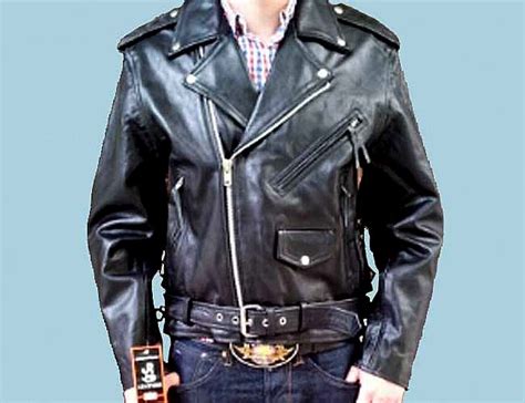 Jr Greaser Leather Jacket Rockabilly Lederjacke