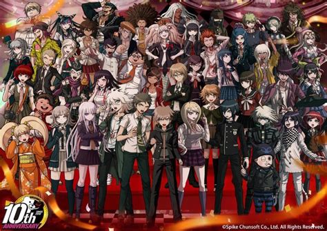 The Danganronpa 10th Anniversary Image Except Everyone Has Their Normal