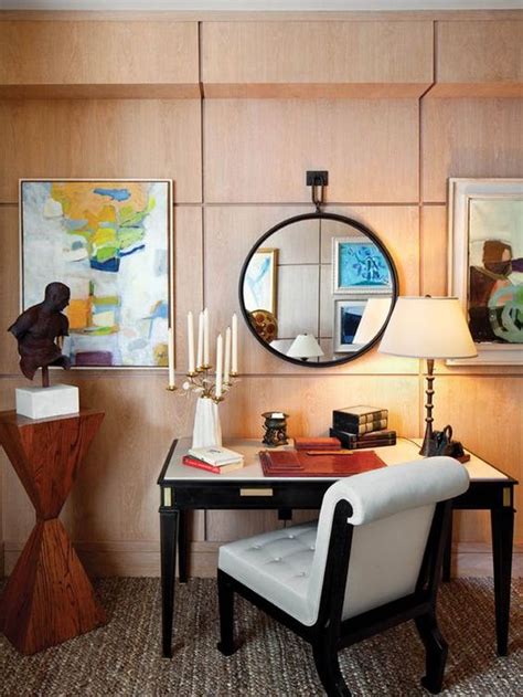 Wood paneling can make a room feel a little chaotic (not to mention dark, musty, and reminiscent of choose boho, edgy accents, like dark, leather furniture, patterned pillows, and geometric, modern. Modern Wood Paneling | Cami Weinstein