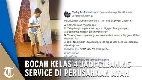 .info lowongan terbaru di pt. Minta Dibelikan Sesuatu, Bocah Kelas 4 SD Jadi Cleaning ...