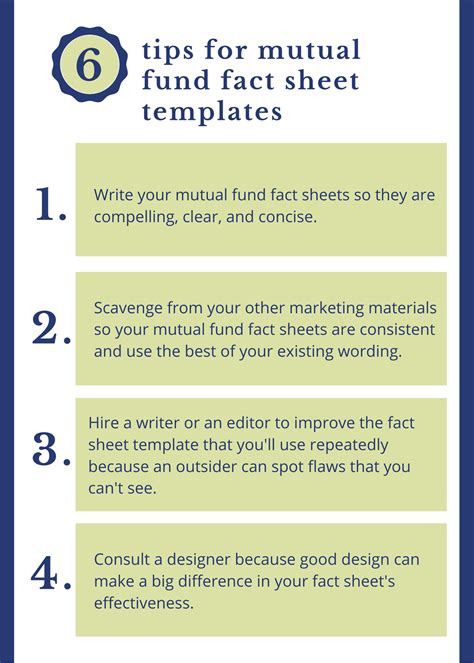 4 Tips For Mutual Fund Fact Sheet Templates Susan Weiner Investment