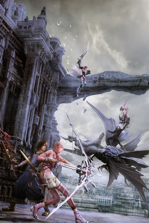 Video Game Digital Wallpaper Final Fantasy Xiii Serah Farron Noel