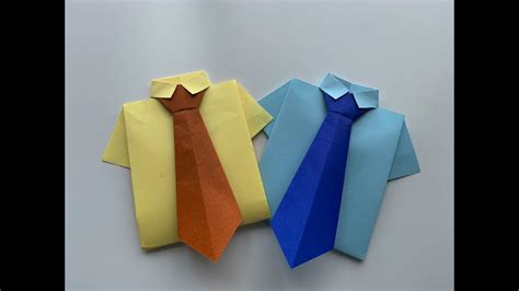 Origami Shirts And Tie Youtube