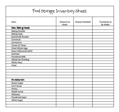 Free 13 Restaurant Inventory Samples In Pdf