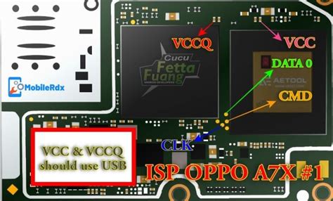 Oppo A Cph Isp Emmc Pinout For Offline Remove Pattern And Frp