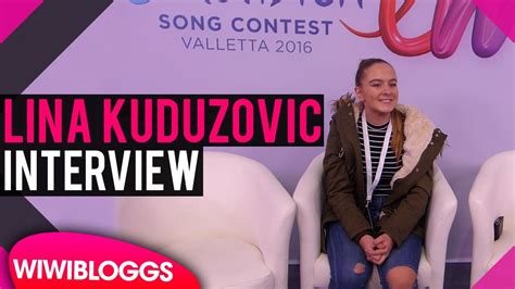 Interview Lina Kuduzovic Junior Eurovision 2016 Wiwibloggs Youtube