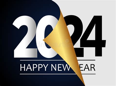 Happy New Year 2024 Greeting Card Design Template End Of 2023 And