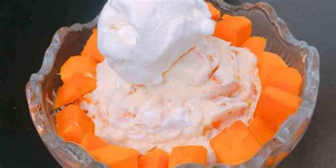 Mango Cream Dessert Mango With Whipped Cream Tasted Recipes