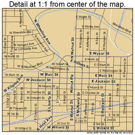 Muncie Indiana Street Map 1851876