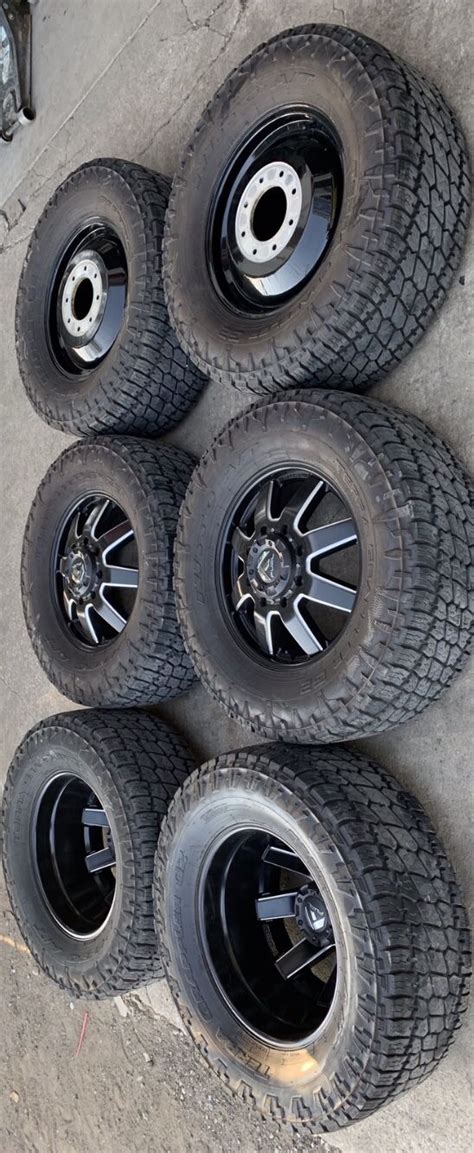 Like New 20” Fuel Maverick Rims And 37x1350r20 Nitto All Terrain Tires 8