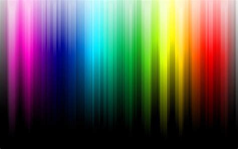 Minimalistic Multicolor Rainbows Black Background Color Spectrum