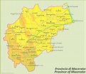 Province of Macerata Map - Ontheworldmap.com